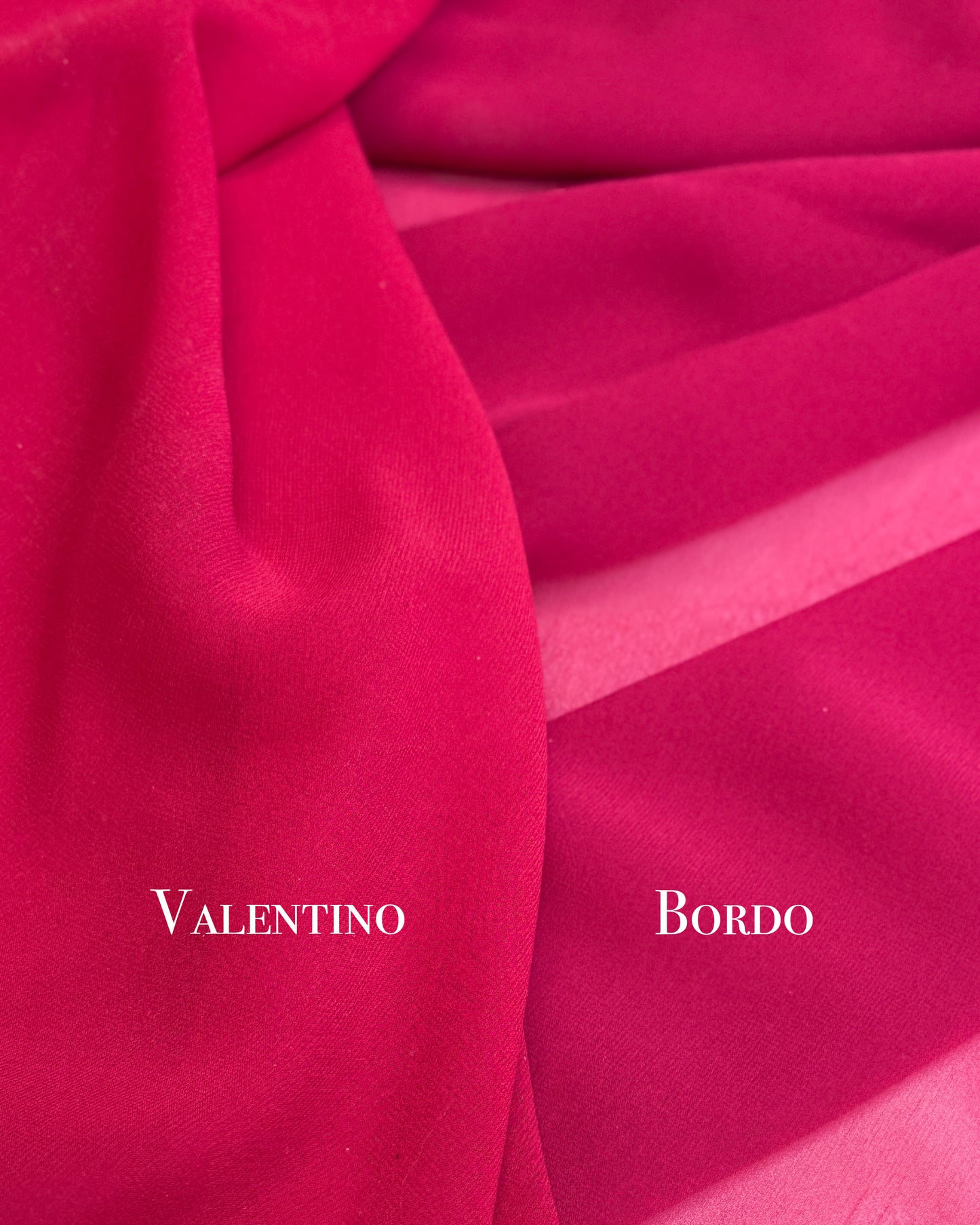 Hedvábný šifon Bordo — italská látka 100% hedvábí, ideální na šaty a halenky